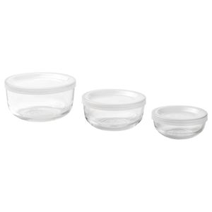 ست 3 تایی ظروف نگهدارنده غذا ایکیا مدل IKEA BESTAMMA